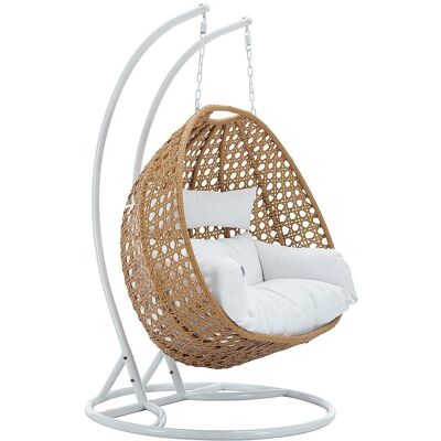 MYLIA TILLO Zwei-Plätze Sitzschaukel aus Resinrattan - Für den Außenbereich MYLIA TILLO Zwei-Plätze Sitzschaukel aus Resinrattan - Für den Außenbereich