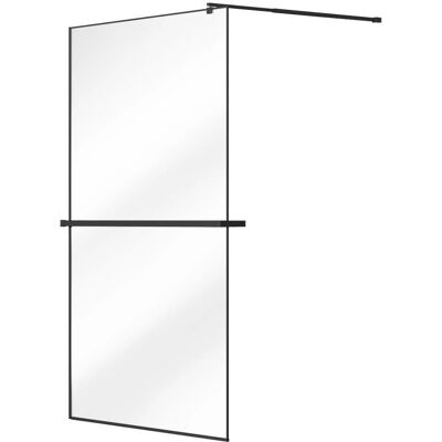 Paroi fixe BONPERO avec porte-serviettes - 120x200 cm - Publicité Paroi fixe BONPERO avec porte-serviettes - 120x200 cm - Publicité