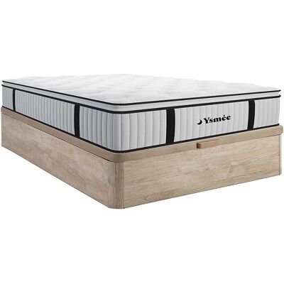 Vente-unique Naturhell 140x190cm Betten Set mit Stauraum & 28cm Matratze Vente-unique Naturhell 140x190cm Betten Set mit Stauraum & 28cm Matratze