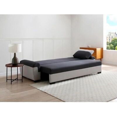 Vente-unique GABY II Schlafsofa - 3-Sitzer Anthrazit Grau Vente-unique GABY II Schlafsofa - 3-Sitzer Anthrazit Grau
