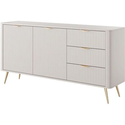 Elonaria Beige en Goud Dressoir - Modern Stijl Elonaria Beige en Goud Dressoir - Modern Stijl