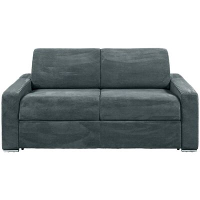 Canapé-Lit Calito - 3 Places Velours Gris - Lit 140cm - Matelas 14cm - Publicité Canapé-Lit Calito - 3 Places Velours Gris - Lit 140cm - Matelas 14cm - Publicité