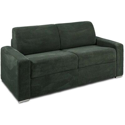 Canapé-Lit Velours Vert 3 Places - Sofa Bed - Publicité Canapé-Lit Velours Vert 3 Places - Sofa Bed - Publicité