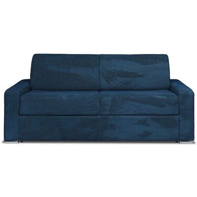 Canapé-Lit Velours Bleu 4 Places Vente-Unique - Gain de Place - Publicité Canapé-Lit Velours Bleu 4 Places Vente-Unique - Gain de Place - Publicité