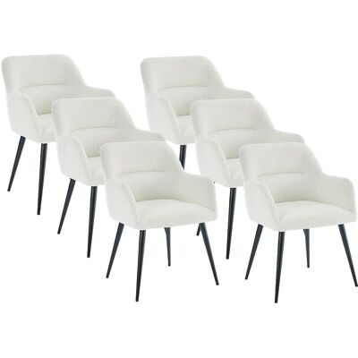 HEKA - Gondola - Weiß - Bouclé - Chair HEKA - Gondola - Weiß - Bouclé - Chair