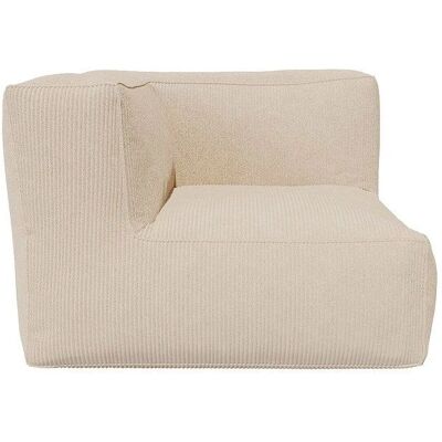 Fauteuil d'angle en Velours Beige - Fauteuil - Publicité Fauteuil d'angle en Velours Beige - Fauteuil - Publicité