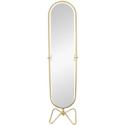 Miroir en pied rotatif doré - Déco Maison - Publicité Miroir en pied rotatif doré - Déco Maison - Publicité