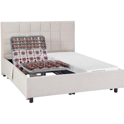 DREAMEA EREGA Elektrisches Bett - Verstellbar mit Memory Foam Matratze DREAMEA EREGA Elektrisches Bett - Verstellbar mit Memory Foam Matratze