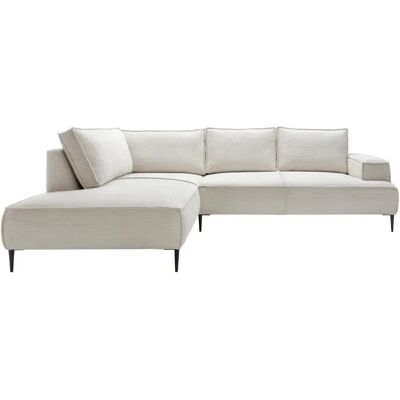 Vente-unique GINETO Beige Linker Hoekbank - Bank Vente-unique GINETO Beige Linker Hoekbank - Bank