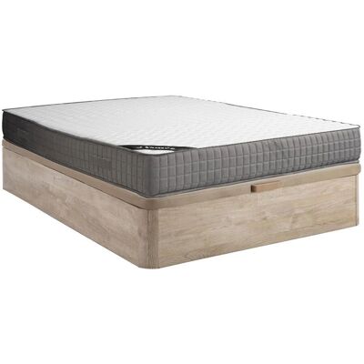Canapé convertible avec rangement Vente-unique - 140x190cm Naturel clair - Publicité Canapé convertible avec rangement Vente-unique - 140x190cm Naturel clair - Publicité