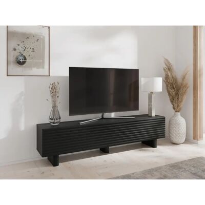 Vente-unique Modern TV Cabinet - 180cm - Black - European Vente-unique Modern TV Cabinet - 180cm - Black - European