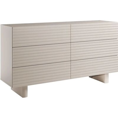Vente-unique Custom 6-Drawer MDF Beige - Chest of Drawers Vente-unique Custom 6-Drawer MDF Beige - Chest of Drawers