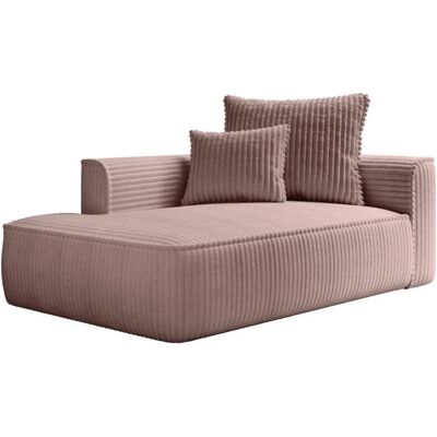 Vente-unique Chaise Longue Rose en Velours - Chaise Longue - Publicité Vente-unique Chaise Longue Rose en Velours - Chaise Longue - Publicité