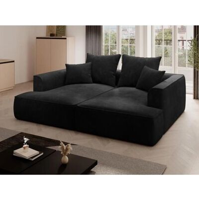 Vente-unique Vente-unique PINETA Tiefes Samt 3-Sitzer Sofa - Sofa Vente-unique Vente-unique PINETA Tiefes Samt 3-Sitzer Sofa - Sofa