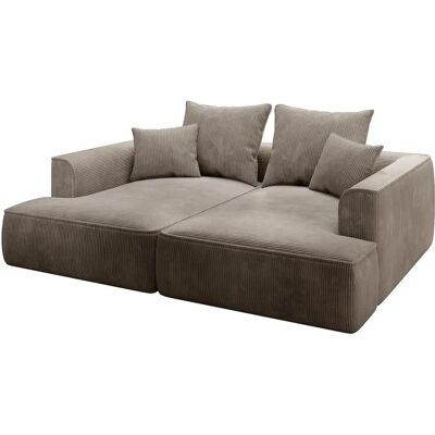 Vente-unique 3-Sitzer Sofa Velours Topo - Wohnzimmermöbel Vente-unique 3-Sitzer Sofa Velours Topo - Wohnzimmermöbel