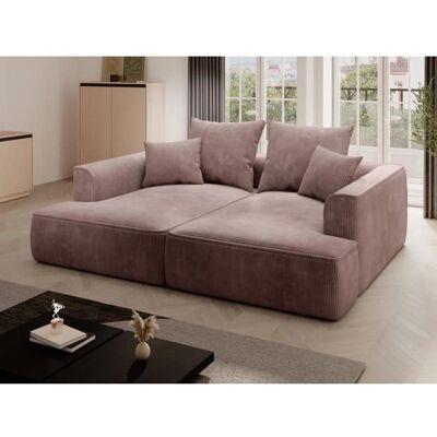 Vente-unique - Canapé Velours Rose 3 Places - Design Moderne - Publicité Vente-unique - Canapé Velours Rose 3 Places - Design Moderne - Publicité