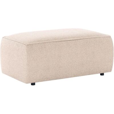 Vente-unique Amelia Beiger Bouclé Stoffhocker - Hocker Vente-unique Amelia Beiger Bouclé Stoffhocker - Hocker