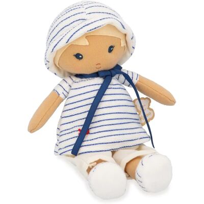 Bambola di peluche Kaloo Eli - Vestito da marina in tessuto - Ricamo con pesce - Pantaloni facili da afferrare - Adatta ai neonati Bambola di peluche Kaloo Eli - Vestito da marina in tessuto - Ricamo con pesce - Pantaloni facili da afferrare - Adatta ai neonati