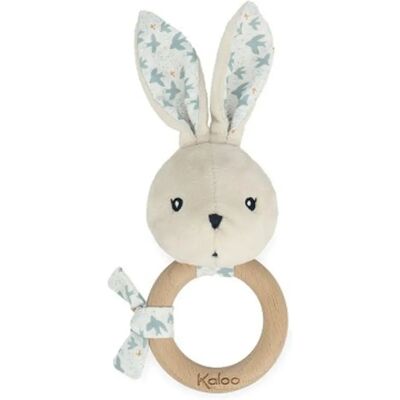 Kaloo K'Doux Raton en forme de lapin Colombe - Rattle - Publicité Kaloo K'Doux Raton en forme de lapin Colombe - Rattle - Publicité