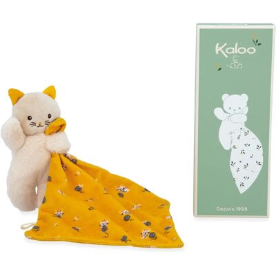 KALOO Weiches 18cm Gelber Katzen Doudou - Plüschtier KALOO Weiches 18cm Gelber Katzen Doudou - Plüschtier