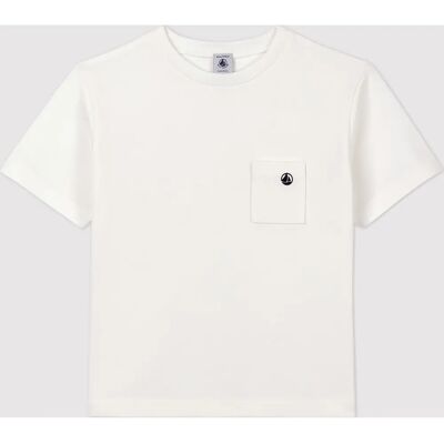 Petit Bateau 8 T-shirt in cotone color avorio per bambini Petit Bateau 8 T-shirt in cotone color avorio per bambini