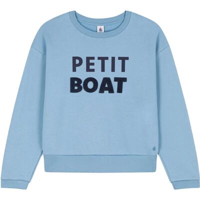 Petit Bateau LUCIOLE Blu EU XS Donna - Felpa Petit Bateau LUCIOLE Blu EU XS Donna - Felpa
