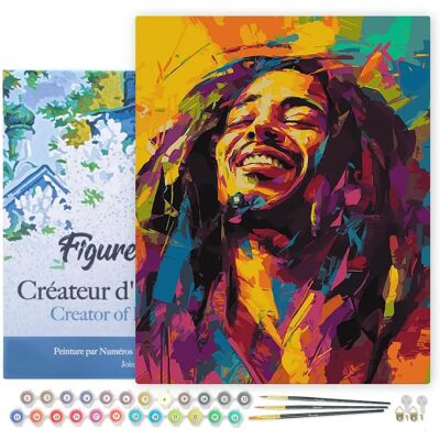 Kit de Peinture Figuredart - 40x50cm Rua Reggae - Pour Tous - Publicité Kit de Peinture Figuredart - 40x50cm Rua Reggae - Pour Tous - Publicité