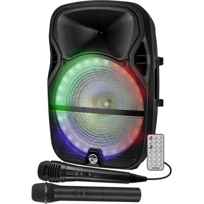 My Deejay - MDJ15 - 15 pouces - Micro sans fil - Enceinte - Publicité My Deejay - MDJ15 - 15 pouces - Micro sans fil - Enceinte - Publicité