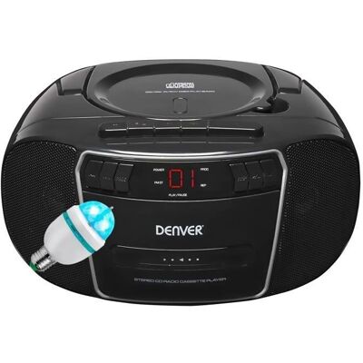 Denver Electronics - TCP-40 - Noir - Lecteur CD portable - Publicité Denver Electronics - TCP-40 - Noir - Lecteur CD portable - Publicité