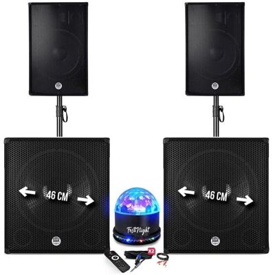BM SONIC - BMS-181815 - 2x15in Haut-parleurs - Système PA - Publicité BM SONIC - BMS-181815 - 2x15in Haut-parleurs - Système PA - Publicité