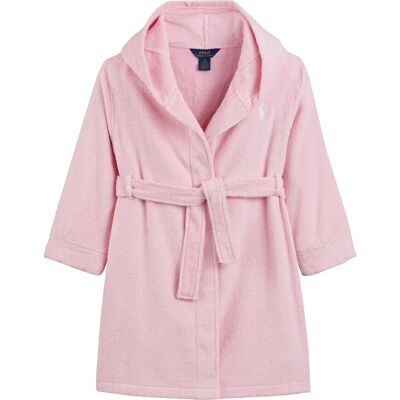 POLO RALPH LAUREN - Hooded Bathrobe - Pink - S - Bathrobe POLO RALPH LAUREN - Hooded Bathrobe - Pink - S - Bathrobe