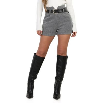 La Modeuse 69213_p161325 Grau - Shorts La Modeuse 69213_p161325 Grau - Shorts