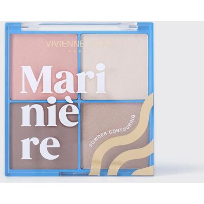 VIVIENNE SABO Mariniere Powder Face Contouring Palette No.01 - Kasvotonttitehostepaletti VIVIENNE SABO Mariniere Powder Face Contouring Palette No.01 - Kasvotonttitehostepaletti