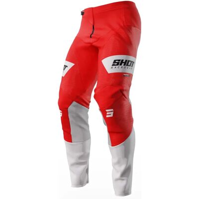 Pantaloni da motocross unisex bianco rosso Shot Contact Scope - Abbigliamento moto Pantaloni da motocross unisex bianco rosso Shot Contact Scope - Abbigliamento moto