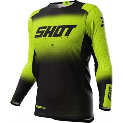 Maillot de motocross Shot Aerolite Ultima - Noir Jaune - XS - Vêtements de Motocross - Publicité Maillot de motocross Shot Aerolite Ultima - Noir Jaune - XS - Vêtements de Motocross - Publicité