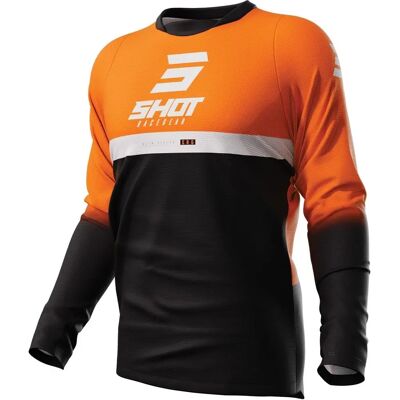 Maillot Cross Shot Reflex Orange - Maillot de Cross - Publicité Maillot Cross Shot Reflex Orange - Maillot de Cross - Publicité