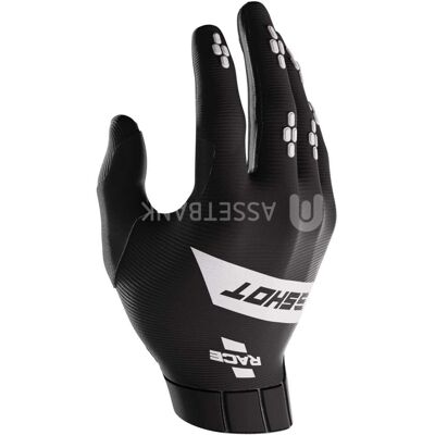 Gants de Motocross Shot Race - Noir Blanc - M L - Unisexe - Publicité Gants de Motocross Shot Race - Noir Blanc - M L - Unisexe - Publicité