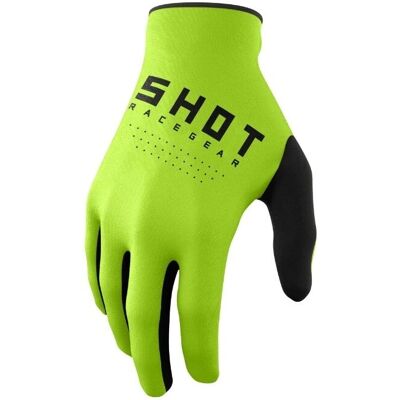Guantes de Motocross Shot Race Gear Verde - Ligero, Ajuste Anatómico Guantes de Motocross Shot Race Gear Verde - Ligero, Ajuste Anatómico