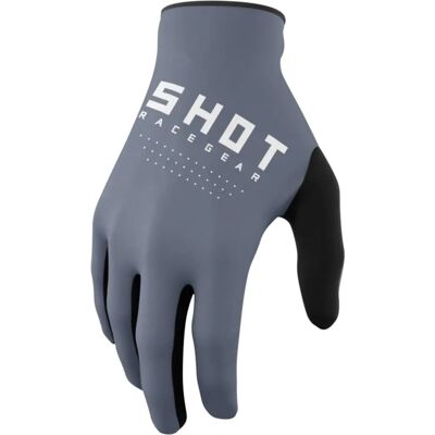 Gants de Motocross Shot Raw - Gris - 4XL - Unisexe - Publicité Gants de Motocross Shot Raw - Gris - 4XL - Unisexe - Publicité