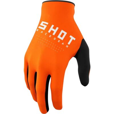 Guantes de Motocross para Niños Shot - Naranja - Talla 12/13 Guantes de Motocross para Niños Shot - Naranja - Talla 12/13