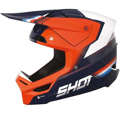 Casco Shot Race Tracer Arancione Neon - Casco da Motocross Casco Shot Race Tracer Arancione Neon - Casco da Motocross