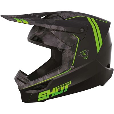 Casco Cross Furious Army Verde Opaco 2XL - Unisex Casco Cross Furious Army Verde Opaco 2XL - Unisex