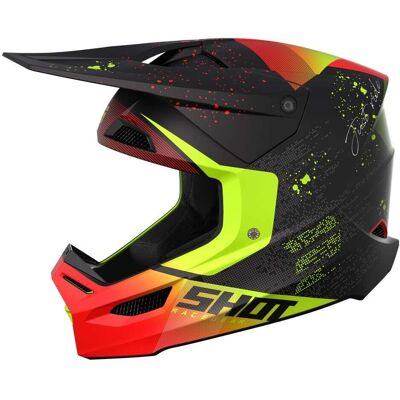 Casque de motocross Shot Furious Matrix - Léger, ECE 2206, MIPS, Intérieur amovible - Publicité Casque de motocross Shot Furious Matrix - Léger, ECE 2206, MIPS, Intérieur amovible - Publicité