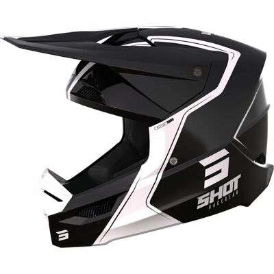 Casco Cross Shot Furious Reflex - Nero Bianco, 2XL Casco Cross Shot Furious Reflex - Nero Bianco, 2XL