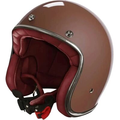 Casque Jet Stormer Vintage - Coque métal Intérieur en cuir - Casque moto - Publicité Casque Jet Stormer Vintage - Coque métal Intérieur en cuir - Casque moto - Publicité