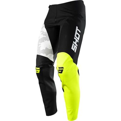 Shot Contact Camo Pantaloni da Motocross - Nero Giallo - 34 Shot Contact Camo Pantaloni da Motocross - Nero Giallo - 34