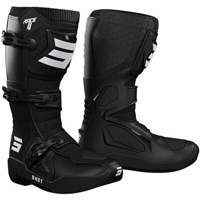 Shot Race 4 Motocross Stiefel - Schwarz Weiss - 39 Shot Race 4 Motocross Stiefel - Schwarz Weiss - 39