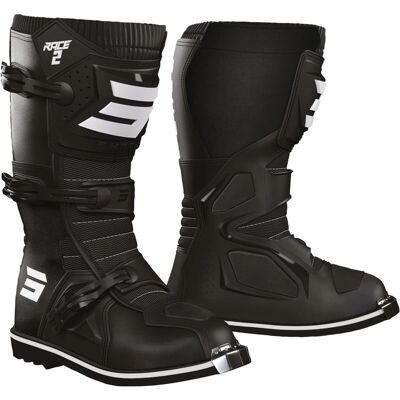 Botas de motocross para niños Shot Race 2 - Negro Blanco - 32 Botas de motocross para niños Shot Race 2 - Negro Blanco - 32