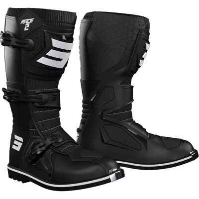 Botas de Motocross para Niños Shot Race 2 - Negro Blanco - 35 Botas de Motocross para Niños Shot Race 2 - Negro Blanco - 35