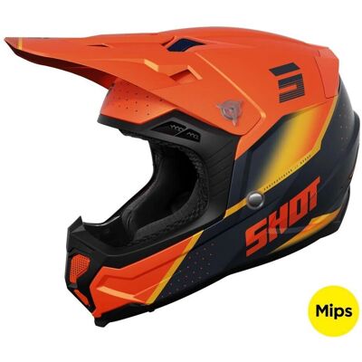 Casco Motocross Shot Core Honor - arancione opaco Casco Motocross Shot Core Honor - arancione opaco